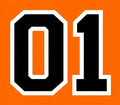 01 Dukes General Lee TV Series Temporary Tattoo (10 Tattoos)