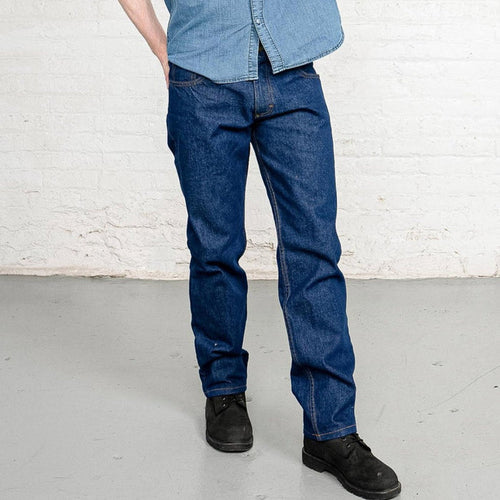 100% Cotton Tailored Fit Dark Wash