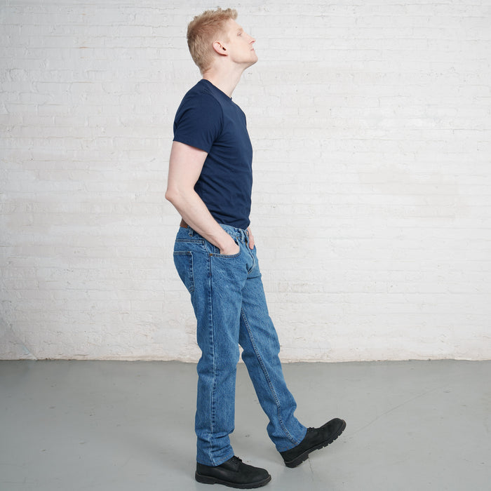 100% Cotton Tailored Fit Stone Wash