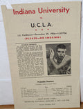 1956 Indiana University vs UCLA Basketball Program - Vintage Indy Sports