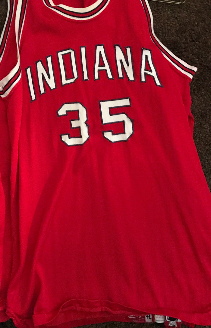 1966-67 Bill Stenberg Indiana University Game Used Basketball Jersey #35 - Vintage Indy Sports