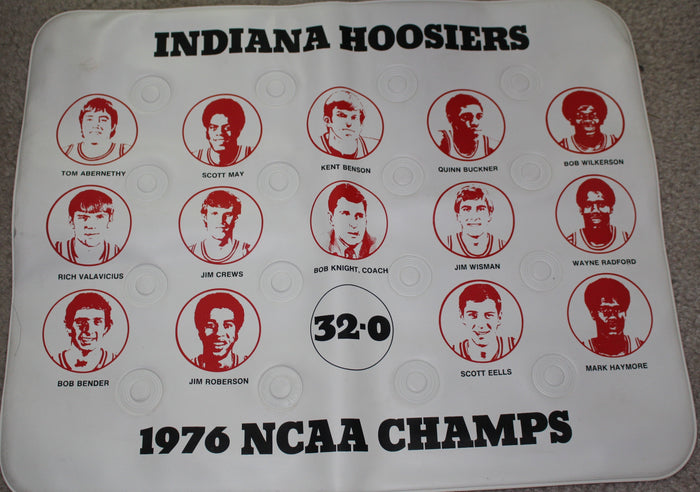 1976 Indiana University Basketball NCAA Champs Seat Cushion, Unused. - Vintage Indy Sports
