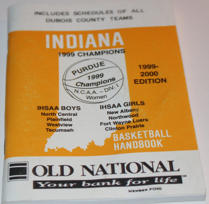 1999-2000 Indiana Basketball Handbook