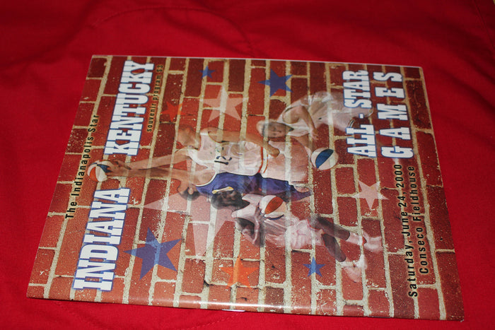 2000 Indiana vs Kentucky High School Basketball All Star Game Program