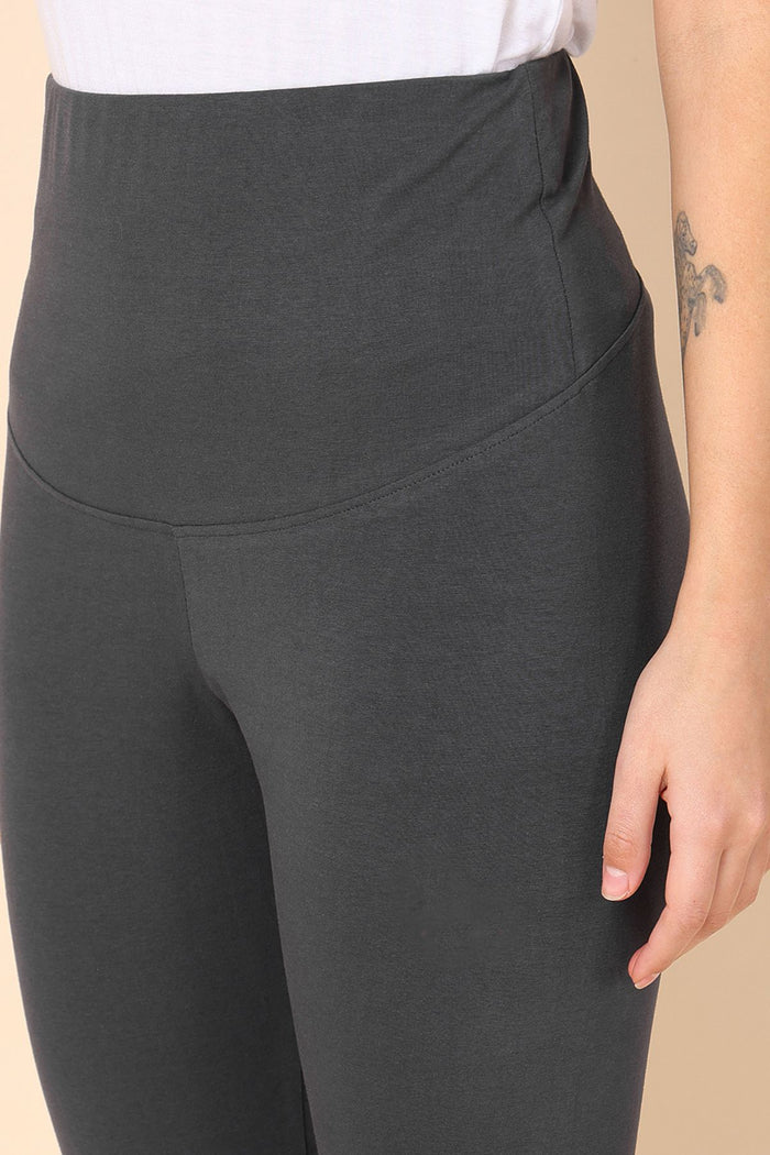 247 Zactive Dark Grey High Waisted Maternity Legging