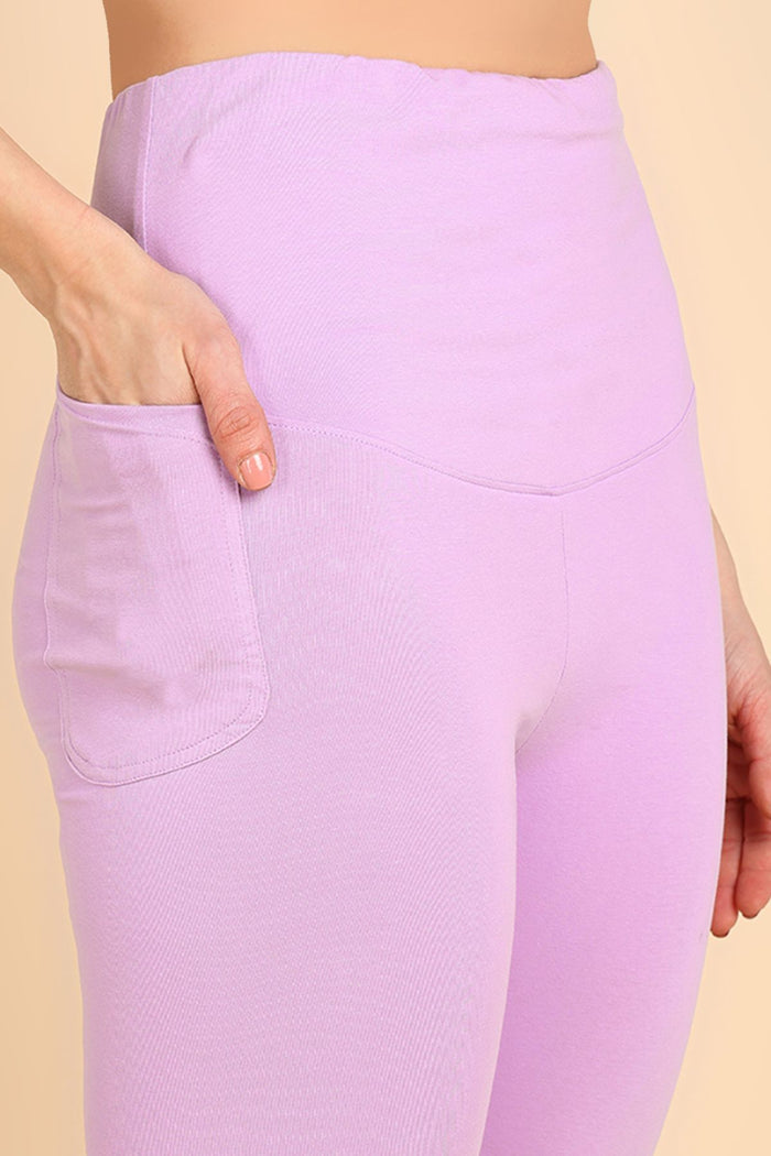 247 Zactive™ Lavender Maternity Legging (Pregnancy & Postpartum) - House Of Zelena™