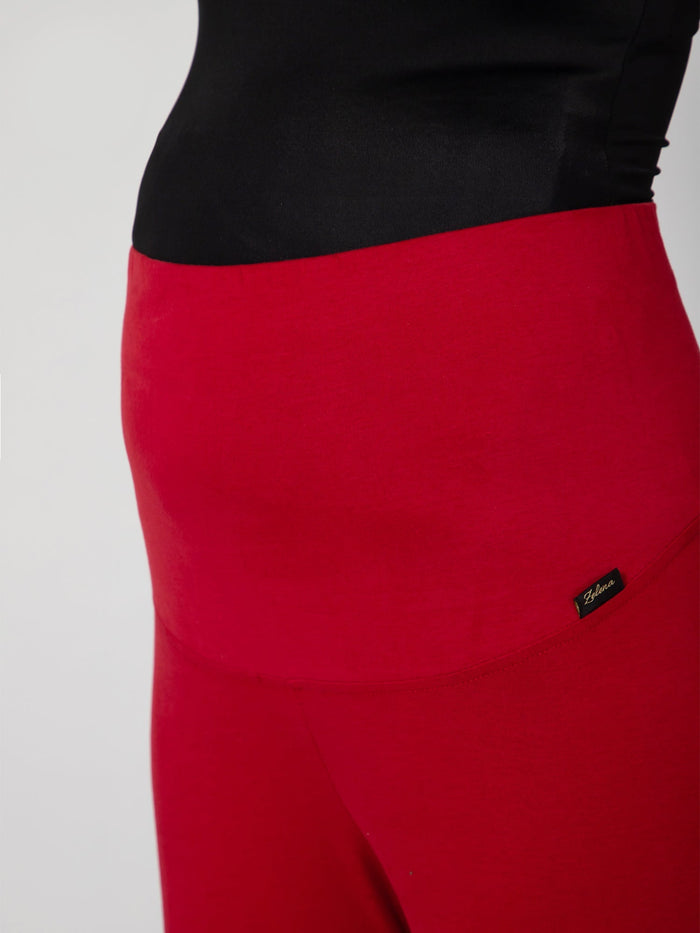 247 Zactive™ Maroon High Waisted Maternity Leggings - House Of Zelena™