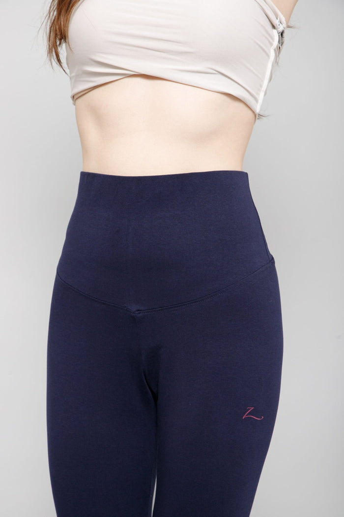 247 Zactive™ Navy Blue High Waisted Maternity Leggings - House Of Zelena™