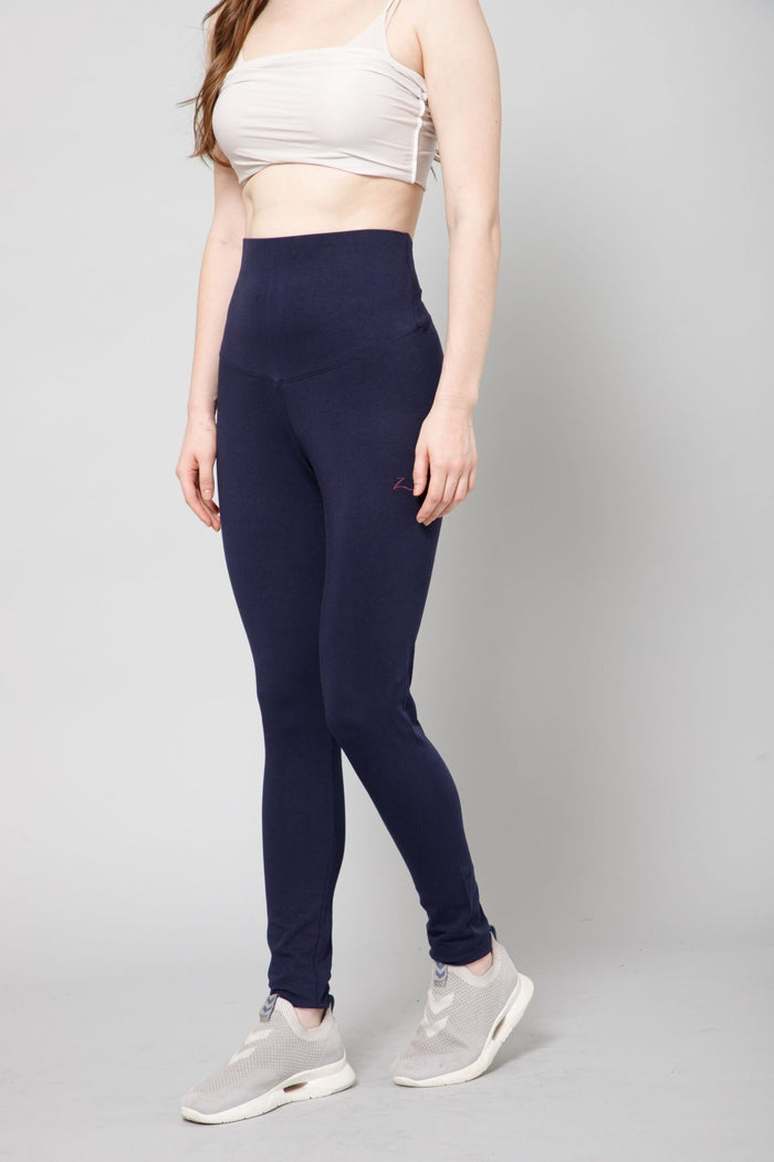 247 Zactive™ Navy Blue High Waisted Maternity Leggings - House Of Zelena™