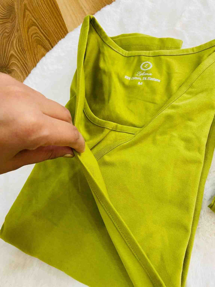 Pregnancy 247 Zactive Olive Green Zipless Pregnancy Top & Leggings Set
