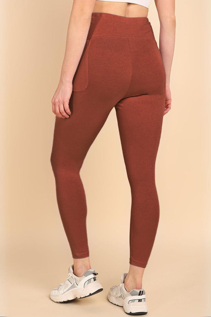 247 Zactive™ Rust High Waist Leggings (Pregnancy & Postpartum)