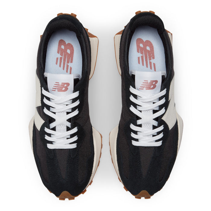 327 - Black with White and Mineral Red - Women's