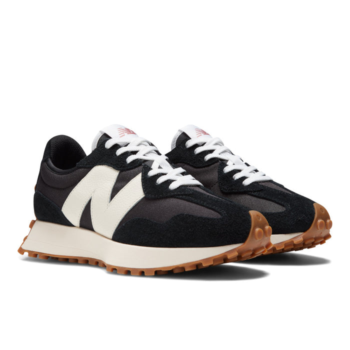 327 - Black with White and Mineral Red - Women's