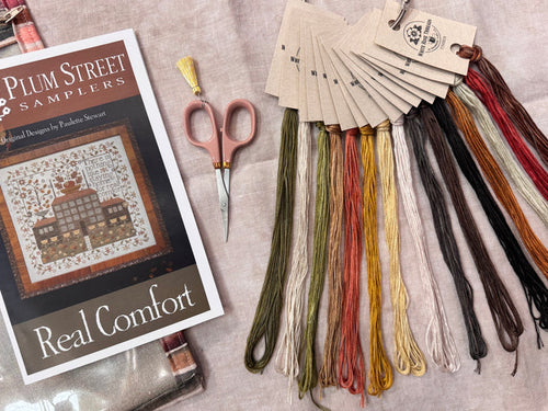 *37th Birthday Floss Pack!* "Real Comfort" (Plum Street Samplers)- White Rose Threads Conversion Thread Pack