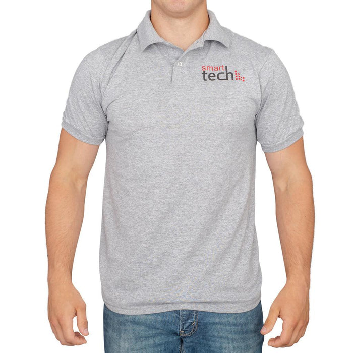 40 Year Old Virgin Smart Tech Gray Costume Polo Shirt