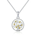925 Sterling Silver Tree of Life Pendant Necklaces Women Gold Heart Tree Necklace Sterling Silver Jewelry
