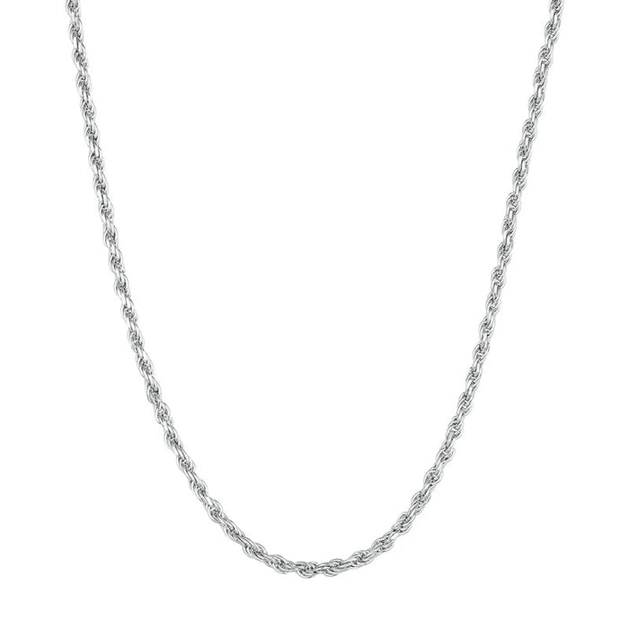 925 Sterling Silver Twisted Silver Necklace Simple Chain Link for Women Platinum Plated Fine Jewelry Gift