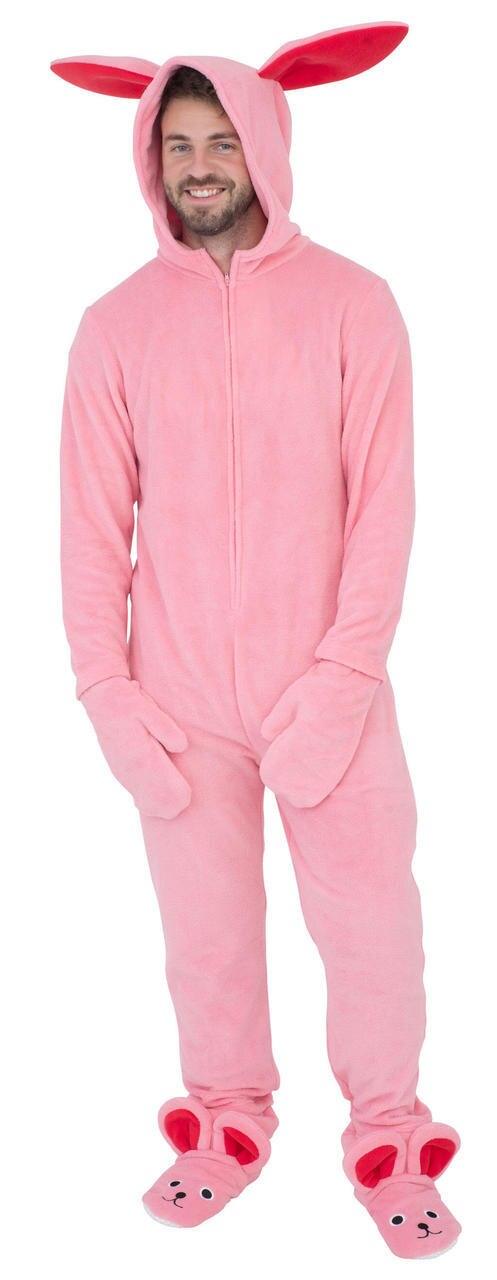 A Christmas Story Bunny Union Suit Pajama Costume-tvso