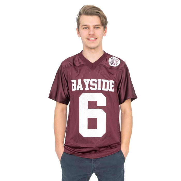 AC Slater #6 Bayside Tigers Costume Football Jersey-tvso