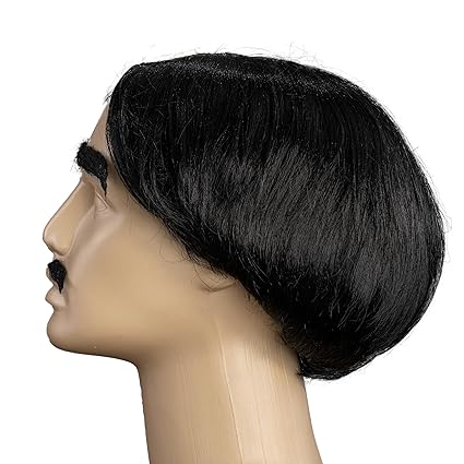 Adams Spooky Family Gomez Wig Mustache Eyebrow Halloween Costume Cosplay Set - TVStoreOnline
