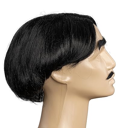 Adams Spooky Family Gomez Wig Mustache Eyebrow Halloween Costume Cosplay Set - TVStoreOnline