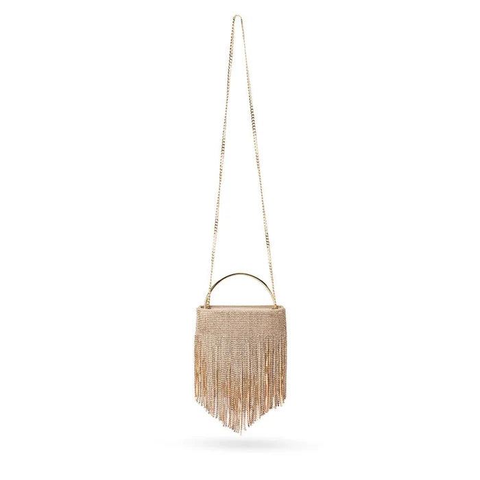 Adina Crystal Fringe Bag - SODA Fashion Haus