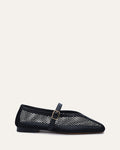 AIDA CASUAL FLATS BLACK MESH