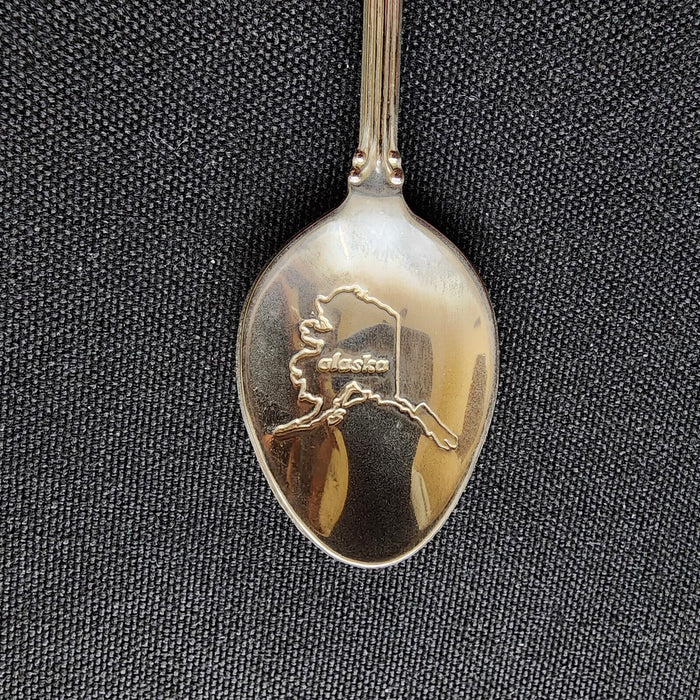 Alaska Horned Puffin Collectible Souvenir Spoon 4.5" (11cm) Silver Plated