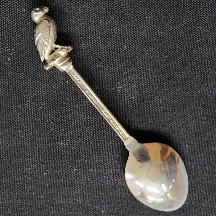 Alaska Horned Puffin Collectible Souvenir Spoon 4.5" (11cm) Silver Plated