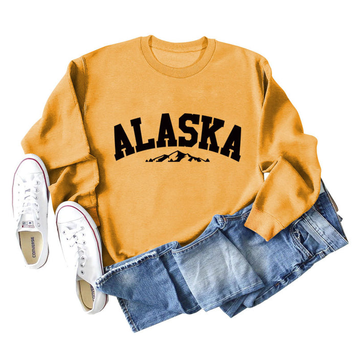 Yellow sweater (black font) / S