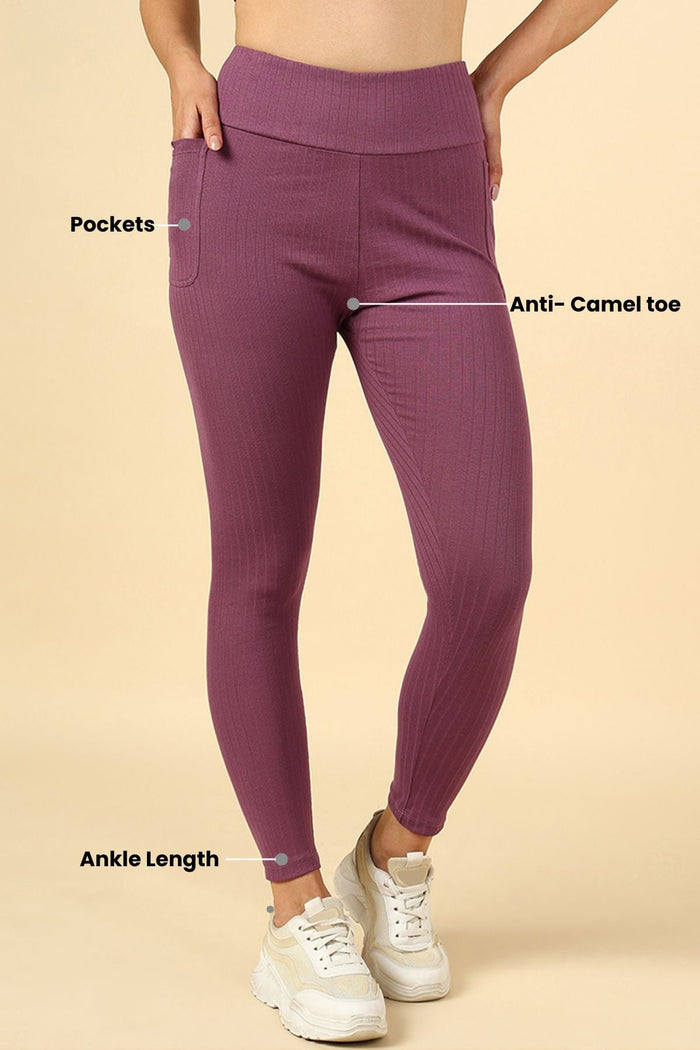 Rosewood Ribbed Cotton texture; ribbed cotton ensures breathability and maintains comfort.