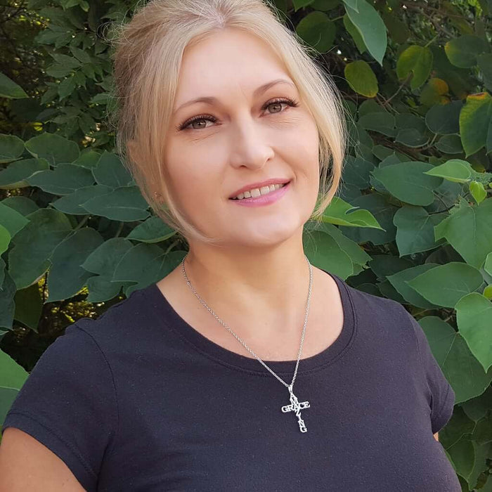 Amazing Grace Cross Necklace