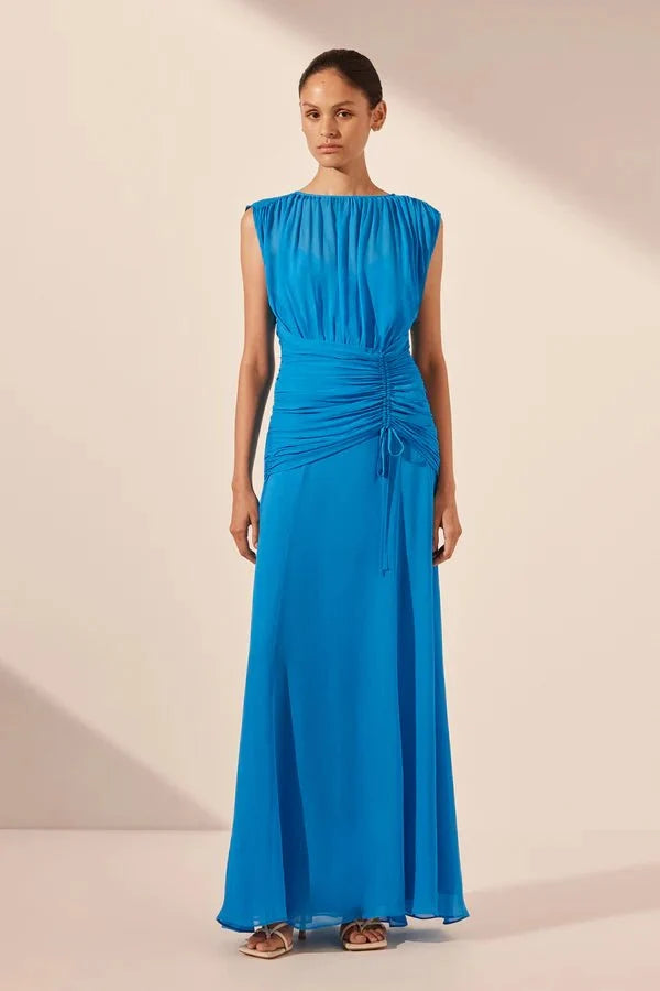 Amina High Neck Maxi Dress - SODA Fashion Haus