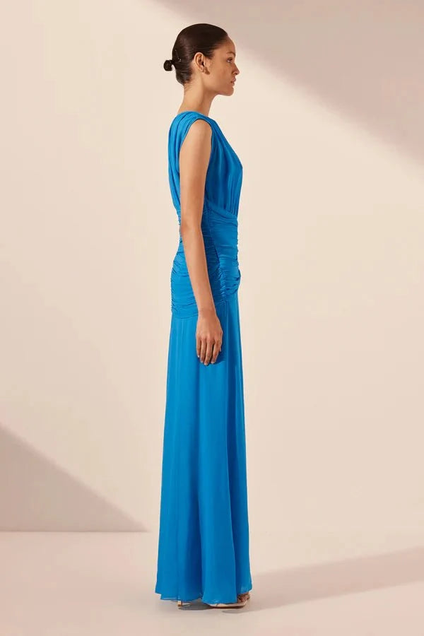 Amina High Neck Maxi Dress - SODA Fashion Haus