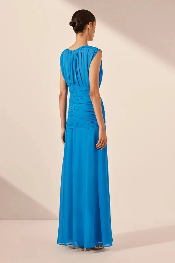 Amina High Neck Maxi Dress - SODA Fashion Haus