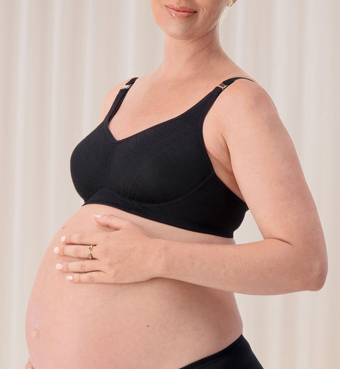BLACK TRIUMPH AMOUR MATERNITY LACE BRA