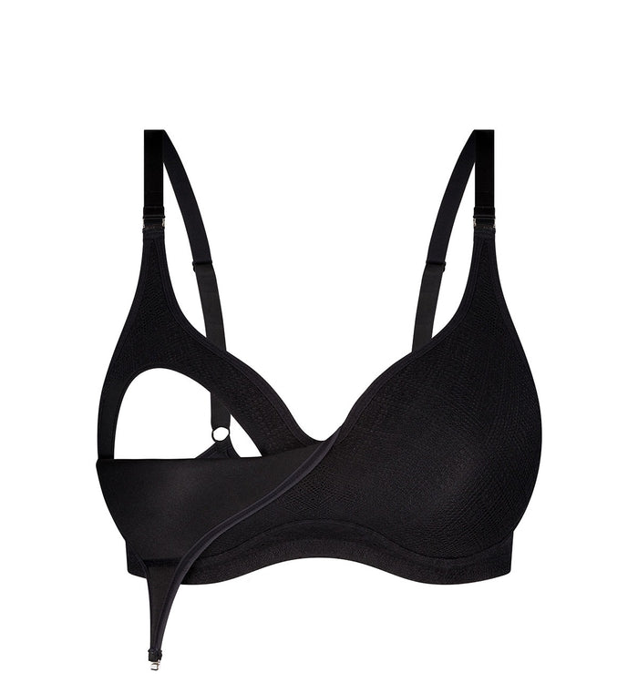 BLACK TRIUMPH AMOUR MATERNITY LACE BRA