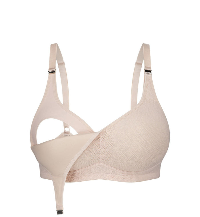 BEIGE TRIUMPH AMOUR MATERNITY LACE BRA