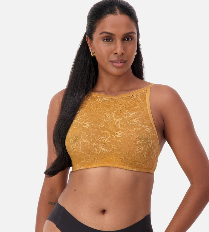 YELLOW TRIUMPH AMOURETTE CHARM SHIMMER BUSTIER