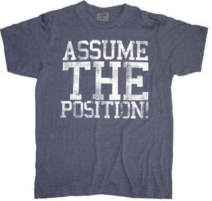 Animal House Assume The Position Adult T-shirt-tvso