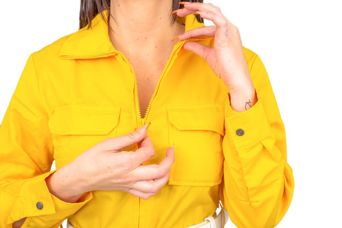April O' Neil Yellow Ladies Costume Jumpsuit