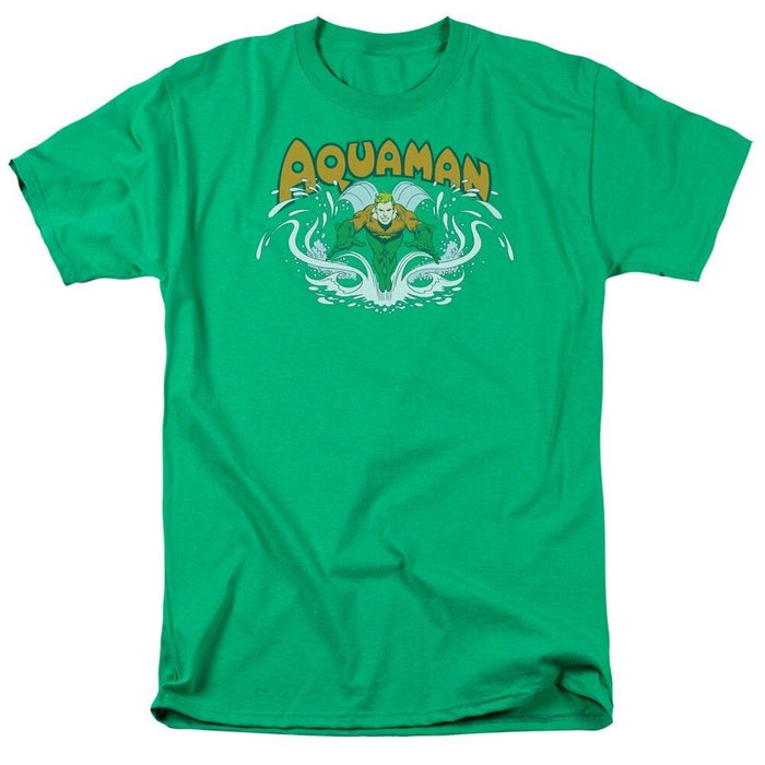 Aquaman Splash Green T-shirt Tee-tvso