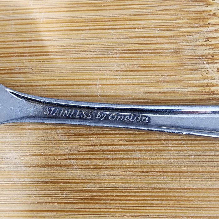 Ashmore Oneida Salad Fork Set of 2 Stainless Burnished Handle Flatware