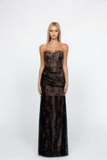 Astell Strappy Back Gown - SODA Fashion Haus
