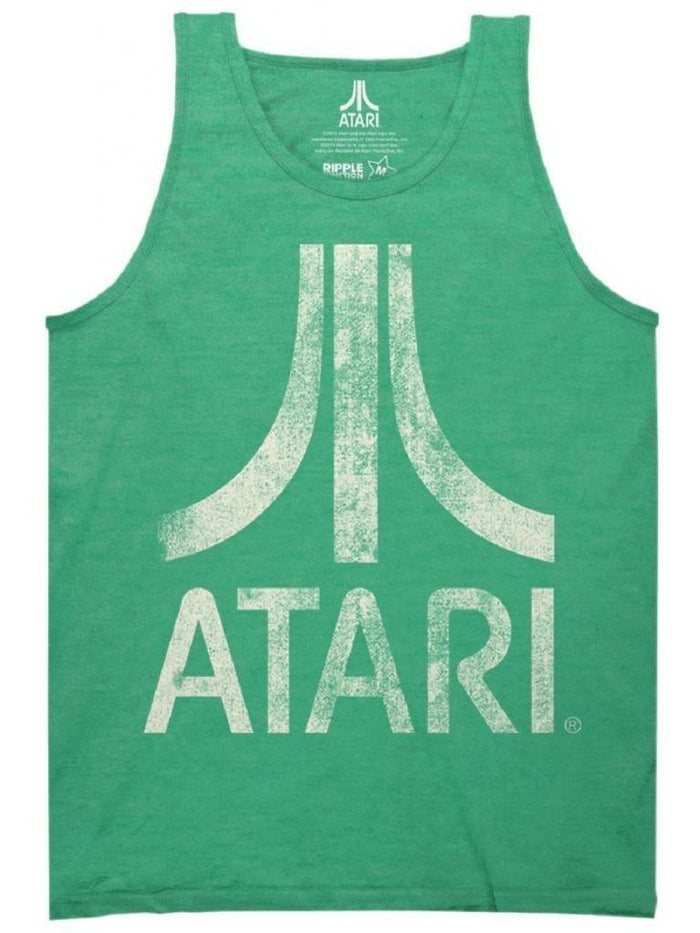 Atari Distressed Logo Adult Tank Top-tvso