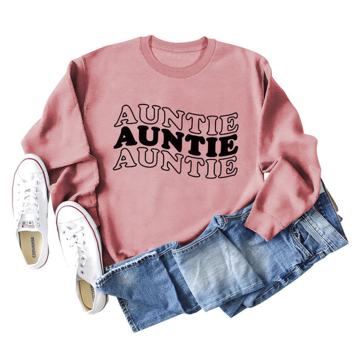 Rose gold sweater (black font) / S