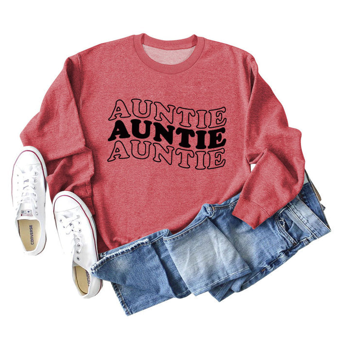 Red sweater (black font) / S