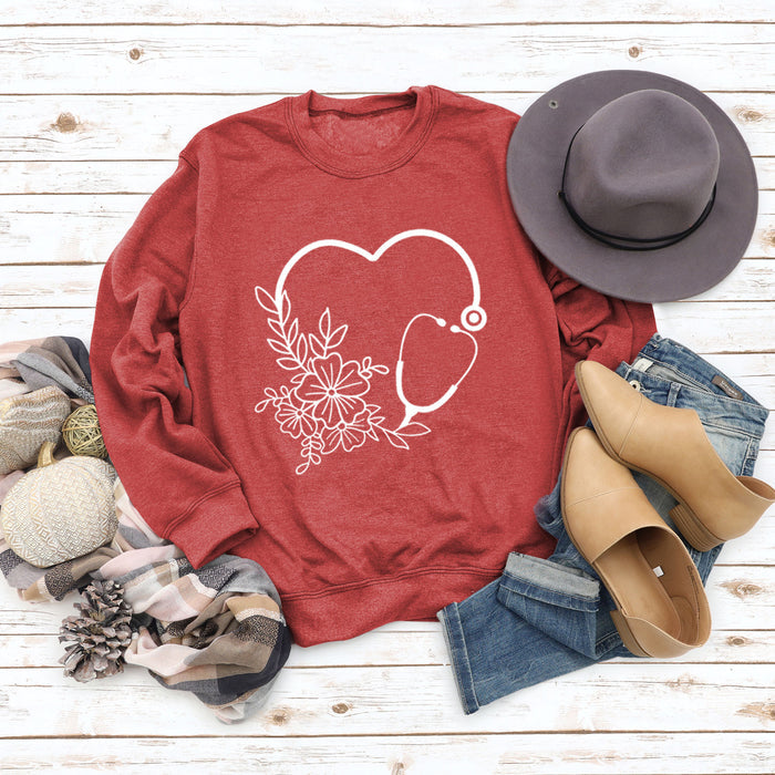 Red sweater (white font) / S