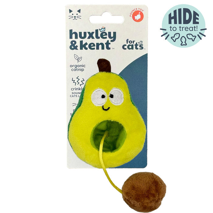 Packaged Avocado Popper Cat Toy.
