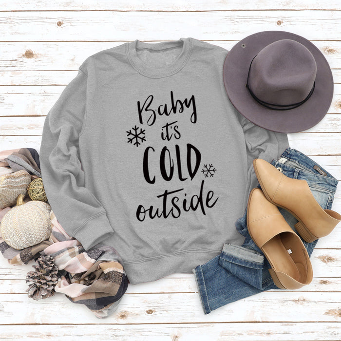 Grey sweater (black font) / S